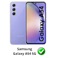 Pikkukuva 2 / 4: Karkaistu Lasi Samsung Galaxy A54 5G:lle [Pakkaus 4] Näytön Suojakalvo Phonillico®