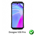 Miniatyrbillede 2 af 3: Skærmbeskyttelse - Phonillico - Doogee V30 Pro - Pakke med 2 - Ultra tynd - Ridseresistent Transparent