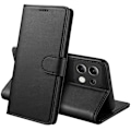 Pikkukuva 1 / 5: Coque - Phonillico® - Xiaomi Redmi Note 13 Pro 4G - Musta Lompakko - Nahkavaikutus - Video Tuki Svart