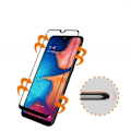 Miniatyrbild 4 av 4: Värmebehandlat Glas - Phonillico® - Samsung Galaxy A20E - Svart Kant - Rip Resistent - Stötsäker Svart