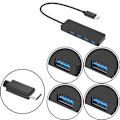 Miniatyrbild 5 av 5: USB-C HUB-adapter - Ospecificerad - 4 portar - USB 3.0 - Kompatibel med PC och extern hårddisk