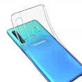 Miniatyrbild 2 av 4: Fodral för Samsung Galaxy A9 2018 A920 - Transparent Silikon + Transparent Härdat Glas Skärm Skydd Film [Phonillico®] Transparent