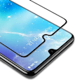 Miniatyrbillede 3 af 4: Coque til Samsung Galaxy A70 - Blød Transparent Silikone + Hel Glastempereret Sort Kantskærm Beskyttelse [Phonillico®]