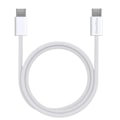 Pikkukuva 1 / 5: USB-C USB-C kaapeli iPhone 16 / 16 PLUS / 16 PRO / 16 PRO MAX - 2 metrin punottu nylonkaapeli Phonillico® Vit