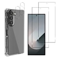 Miniatyrbillede 1 af 6: Skræmmsikring til Samsung Galaxy Z FOLD 6 og 2 Tempereret Glas og 2 Kameraglas Phonillico® Transparent