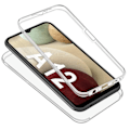 Pikkukuva 3 / 4: Coque Samsung A12 - Hius Etui Silikoni Integraalinen Läpinäkyvä 2 Osassa Etu Taempi Liitettävä Phonillico® Transparent