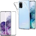 Miniatyrbillede 1 af 4: Beskyttelsesskal - Phonillico® - Samsung Galaxy S20 PLUS - Blødt Silikone - Tempereret Glas - Sort Transparent, Svart