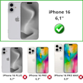 Pikkukuva 2 / 5: iPhone 16 - Musta Lompakkokuori Magneettisella Kannella Korttitila Phonillico® Svart
