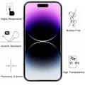 Pikkukuva 3 / 4: Karkaistu lasi iPhone 15 PRO:lle [Paketti 4] Näytönsuojakalvo Phonillico®