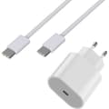 Snabbladdare 20W + USB-C till USB-C kabel 2 meter för iPhone 15 - 15 PLUS - 15 PRO - 15 PRO MAX Phonillico®