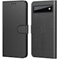 Miniatyrbild 1 av 4: Fodral till Google Pixel 6 - Svart plånboksflik Magnetspänne Kortförvaring Phonillico® Svart