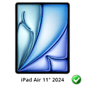 Pikkukuva 2 / 3: Näytönsuojus - Phonillico - iPad Air 11" (2024) - 2 kappaleen pakkaus - Kestävä muovikalvo - Ultra ohut