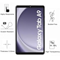 Pikkukuva 3 / 6: Iskuva suojakuori + 2 karkaistua lasia Samsung Galaxy Tab A9 2023 Phonillico varten Transparent