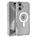 Coque til iPhone 16 - Transparent Silikone med indbygget magnetisk cirkel Phonillico® Transparent