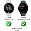 Pikkukuva 2 / 6: Älykellon suojakuori - Phonillico - Garmin Forerunner 165 - Läpinäkyvä - Karkaistu lasi - Näytön suojaus Transparent