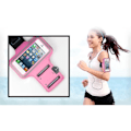 Miniatyrbild 1 av 4: Sportarmband Rosa kompatibel med iPhone 13-13 PRO-12-11-SE-XR-X-XS-8-7-6-5 - Justerbart skydd för löpning och gym Phonillico® Rosa