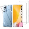 Pikkukuva 1 / 4: Coque Xiaomi 12 LITE: 2 kpl Temperoitua Lasi Suojakalvoa Phonillico® Transparent