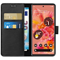 Miniatyrbillede 2 af 4: Coque til Google Pixel 6 - Sort Portefeuille med Magnetisk Klap og Kortopbevaring Phonillico® Svart