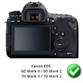 Pikkukuva 2 / 3: Näyttösuoja - Phonillico - Pakkaus 2 - Canon EOS 6D Mark II - EOS 7D Mark II - Naarmuuntumaton