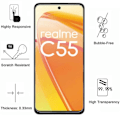 Pikkukuva 3 / 5: Karkaistu Lasi Realme C55 4G:lle [Paketti 2] Näytön Suojakalvo Phonillico® Transparent