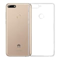 Miniatyrbillede 3 af 4: Coque Huawei HONOR 7C - Silikone Transparent + Hærdet Glas Skærmbeskyttelsesfilm [Phonillico®]
