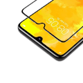 Miniatyrbild 3 av 4: Härdat glas - Phonillico® - Huawei P30 LITE - Pack med 3 - Transparent - Svart kant - Repbeständig Transparent, svart