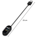 Pikkukuva 4 / 5: Yhteensopiva laturi Xiaomi Mi Band 4 - USB-kaapeli telakka-asema latausadapteri Phonillico® Svart