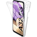 Miniatyrbillede 1 af 4: Coque til Samsung A32 5G - Hætte Etui Silikone Integreret Transparent 2 Dele Foran Bagpå Sammenkobles Phonillico® Transparent
