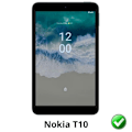 Miniatyrbillede 2 af 3: Skærmbeskyttelse til Nokia T10 [Pakke 2] Ultra Tynd Beskyttelsesfilm Phonillico