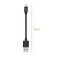Miniatyrbillede 2 af 5: Lot 3 Kabler 20cm USB-C Sort til Huawei MATE 9 / MATE 9 PRO / MATE 10 PRO Phonillico® Svart