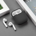 Miniatyrbillede 4 af 4: Etui AirPods Silikone Sort til Airpods 1 & 2 - Stødbeskyttelse, Støvbeskytter og Karabinhage Phonillico®