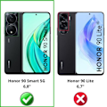 Pikkukuva 2 / 4: Iskunkestävä Kuori - Phonillico - Honor 90 Smart 5G - Pehmeä TPU - Läpinäkyvä - Vahvistettu Suojus Transparent