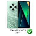Pikkukuva 2 / 5: Coque - Phonillico® - Xiaomi Poco C75 - Silikoni Geeli TPU - Pehmeä Suoja - Erittäin Ohut Transparent