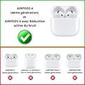 Miniatyrbild 2 av 4: Transparent Silikonfodral - Phonillico® - Airpods 4 - Repellentskydd - Mjukt - Slätt Transparent