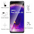 Miniatyrbild 3 av 4: Coque för Oppo Find X5 LITE - Phonillico - Flexibelt Silikon - 2 Härdat Glas - Skärm Skydd Transparent