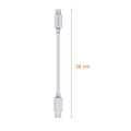 Miniatyrbillede 3 af 6: Lot 2 Kabler 20cm USB-C Lightning Oplader Hvid til iPhone 14 / 13 / 12 / 11 / SE / X / XR / 7 / 8 / 6 / 5 / AirPods Phonillico
