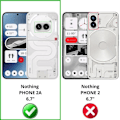 Pikkukuva 2 / 6: Coque - Phonillico® - Nothing Phone 2a - Iskunkestävä - TPU Pehmeä - Läpinäkyvä Transparent