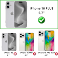 Miniatyrbillede 2 af 5: Sikkerhedsglas til iPhone 16 PLUS [Pack 2] Beskyttelsesfilm til Skærm Phonillico®