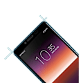 Miniatyrbillede 2 af 4: Hærdet Glas til Sony Xperia 10 II [Pack 2] Transparent Film Sort Kant Skærmbeskyttelse Phonillico®