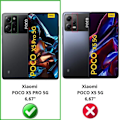 Miniatyrbild 2 av 4: Härdat glas för Xiaomi Poco X5 PRO 5G [Pack 2] Skärmskydd Film Phonillico® Transparent med svart kant
