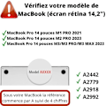 Miniatyrbillede 2 af 4: Coque 360 - Phonillico - MacBook Pro 14 - Transparent - Hårdfør Beskyttelse - Kompatibel M1 M2 M3 Transparent