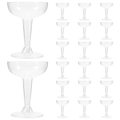 Miniatyrbillede 1 af 2: 20 stk engangs champagneglas i klar plast til cocktails og desserter [DB] Som vist 11.2X8.5cm