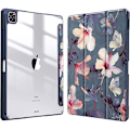 Miniatyrbild 1 av 11: iPad Pro 12,9 tum (2024) M4Transparent akryl iPad skyddande fodral Gray Flower iPad Pro 12.9 (2024) M4