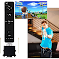 Miniatyrbillede 4 af 5: 2 Motion Plus Adapter Sensor til Wii Remote Controller, Motion Plus Adapter Accelerator Erstatning til Wii Motion Plus Adapter Sort