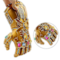 Miniatyrbillede 5 af 5: Led Lysende Thanos Infinity Gauntlet til den elektroniske næve Pvc-handsker med batterier