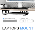 Miniatyrbillede 5 af 5: Laptop Stativ Under Bord, Bærbar Computer Opbevaring, Stativ, Montering, Skrivebordsorganisator, Hjemmekontor, Opbevaringsholder, Sølv