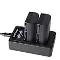 Miniatyrbillede 4 af 5: Lp-e6 batteri eller USB lcd-oplader kompatibel Canon Eos 5d Mark Ii Iii 6d 60d 60da 70d 7d 1X battery LCD USB DUAL charger