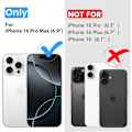 Miniatyrbilde 2 av 7: Designet for i-Phone 16 Pro Max deksel, [Kompatibel med Magsafe][Anti-gulning][Militærgradert beskyttelse] Støtsikkert beskyttelses Slim Cover-6,9 tommer, Klar