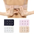 Miniatyrbilde 2 av 5: 5 stk 3 Rader 2 Kroker BH Forlenger Spenne Stropp Kvinner BH Stropp Forlenger Tilbehør Beige
