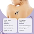 Miniatyrbilde 2 av 5: Kroppsdekningsperfeksjon & Børste, All Over Complexion Perfector, Langvarig Tatoveringsdekkende Sminke, Ben & Kropp Sminke Flytende Foundation 1 stk
